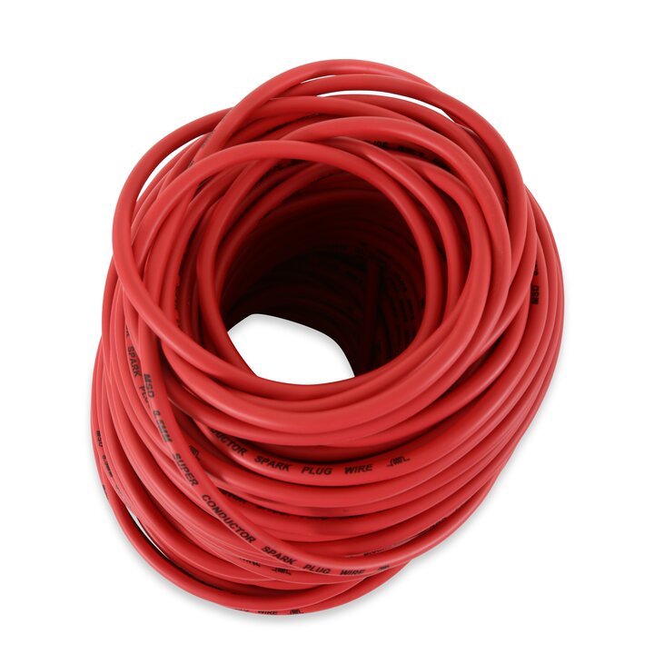 MSD Spark Plug Wire - Super Conductor - 8.5mm - Red - Bulk - 34059