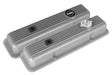 Holley 241-134 Valve Covers - Muscle Series - Finned - SBC - Natural