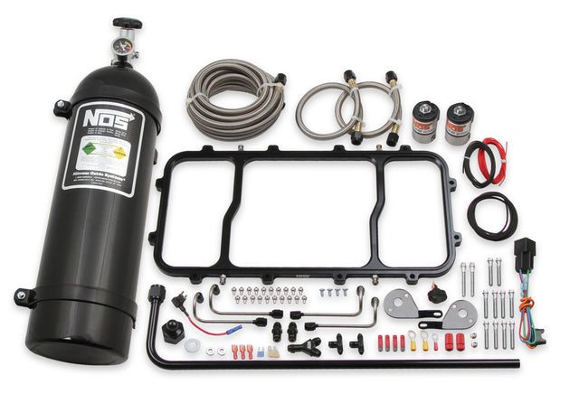 NOS Dry Nitrous Plate System for Holley LS Hi Ram Intake Manifold - Black - 05501BNOS