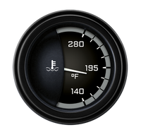 Classic Instruments AutoCross Gray 2-1/8" Water Temperature Gauge - AX26GBLF