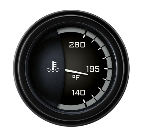 Classic Instruments AutoCross Gray 2 1/8" Water Temp - AX26GBLF
