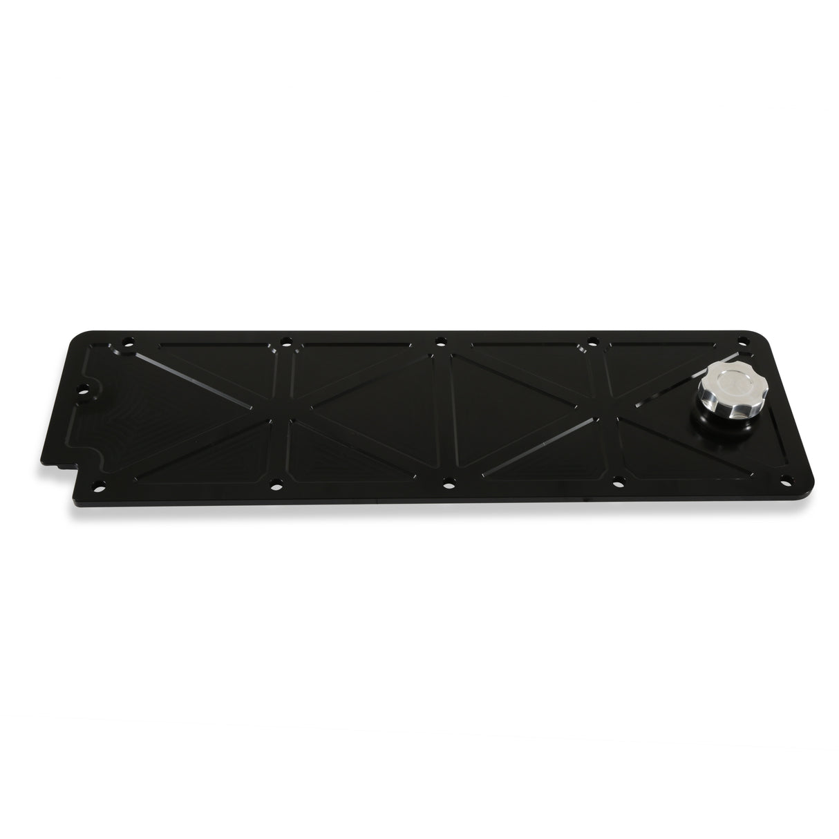 Holley 241-362 LS Valley Cover with Oil Fill - Black Billet