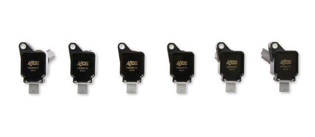 ACCEL Ignition Coil 2017-2020 Ford EcoBoost 3.5L engines, Black, 6-pack - 140647K-6