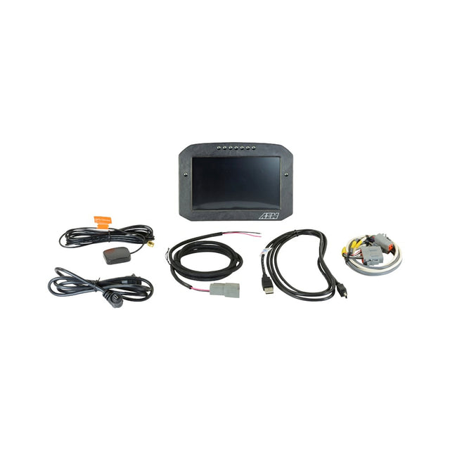 AEM CD-7FLG Carbon Flat Panel Logging Display with Internal GPS - 30-5703F