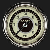 Classic Instruments Nostalgia VT 2 1/8" Boost Gauge, 60 psi - NT143SHC
