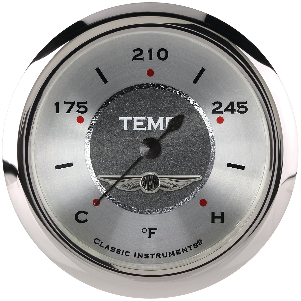 Classic Instruments All American 2 5/8" Full Sweep Water Temperature Gauge - AW326SRC-08