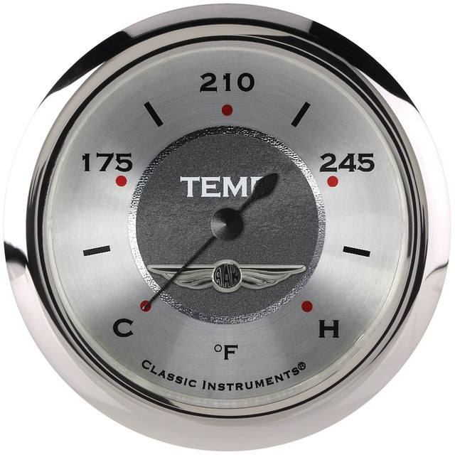 Classic Instruments All American 2 5/8" Full Sweep Water Temperature Gauge - AW326SRC-08