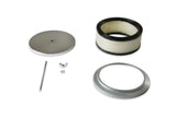 Mr Gasket Air Cleaner - 6-1/2 Inch Diameter, 2-7/16 Inch Tall - Chrome - 1485