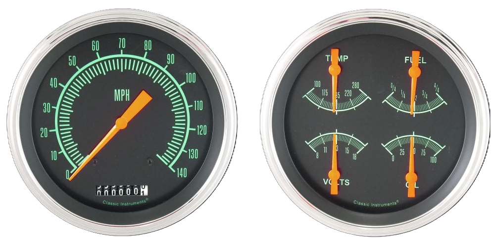 Classic Instruments G STOCK 5IN SPEEDO & 5IN QUAD-GM - GS52SLC