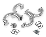 Flowtech Rams Horn Exhaust Manifolds - Chrome - 11704-2FLT