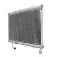AFCO Aluminum AC Condenser 12 Inch Wide X 19 Inch Tall 5/8-16 Inlet 3/4-16 Outlet 22mm Thick Use With 134 Or R12 Freon - 80169 80169