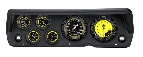 Classic Instruments AutoCross Yellow Series full-sweep - CDDU70AXY101BL