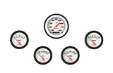 Classic Instruments Velocity White Five Gauge Set 200 - VS200WBLF