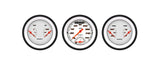 Classic Instruments Velocity White Three Gauge Set - VS34WBLF