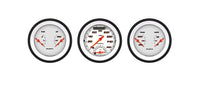 Classic Instruments Velocity White Three Gauge Set - VS34WBLF
