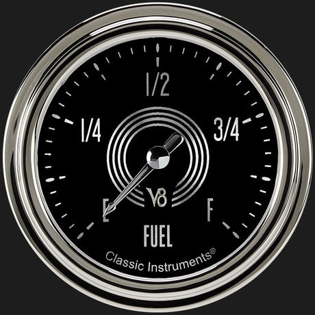 Classic Instruments V8 Speedster 2 5/8" Fuel Gauge - V8SR309SLC