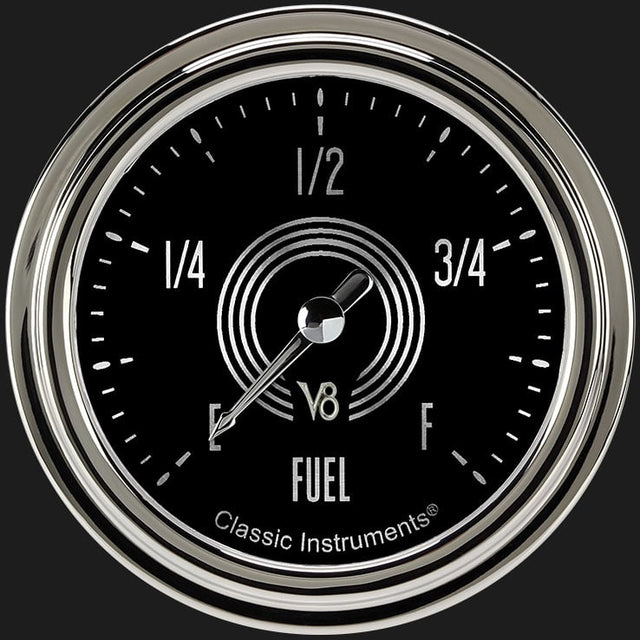 Classic Instruments V8 Speedster 2 5/8" Fuel Gauge - V8SR309SLC