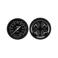 Classic Instruments Autocross Gray Six Gauge Set - AX02GBLF
