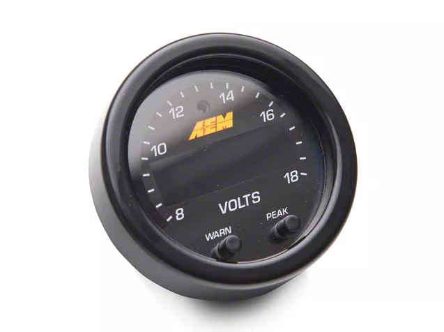 AEM X-Series Voltage Gauge Kit - 30-0303