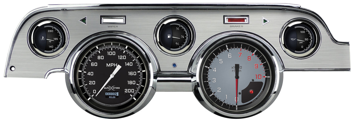 Classic Instruments AutoCross Gray 1967-68 Mustang - MU67DAXGBA