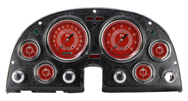 Classic Instruments V8 Red Steelie 1963-67 Corvette Package - CO63V8RS