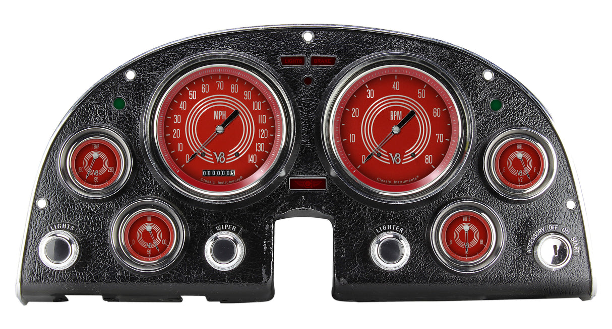 Classic Instruments V8 Red Steelie 1963-67 Corvette Package LS Sending Unit - CO63V8RS-LS