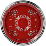 Classic Instruments V8 Red Steelie 4 5/8" Quad - V8RS78SLC