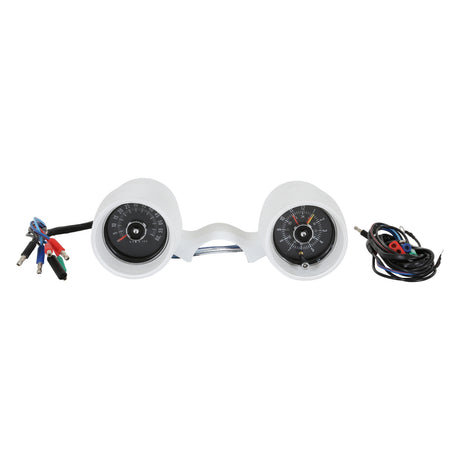 Scott Drake 66 Rally Pac V8 6000rpm white - Call for availability. - C6ZZ-10B960CWT