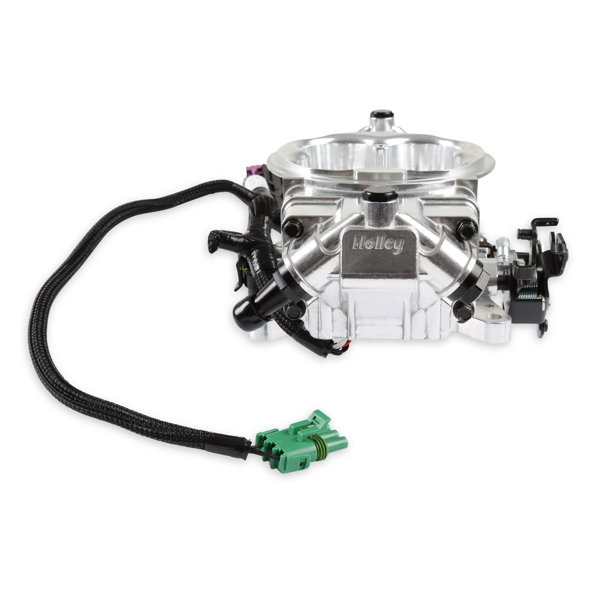 Holley 550-1074 EFI Terminator X Stealth 4150 2x4 - Shiny