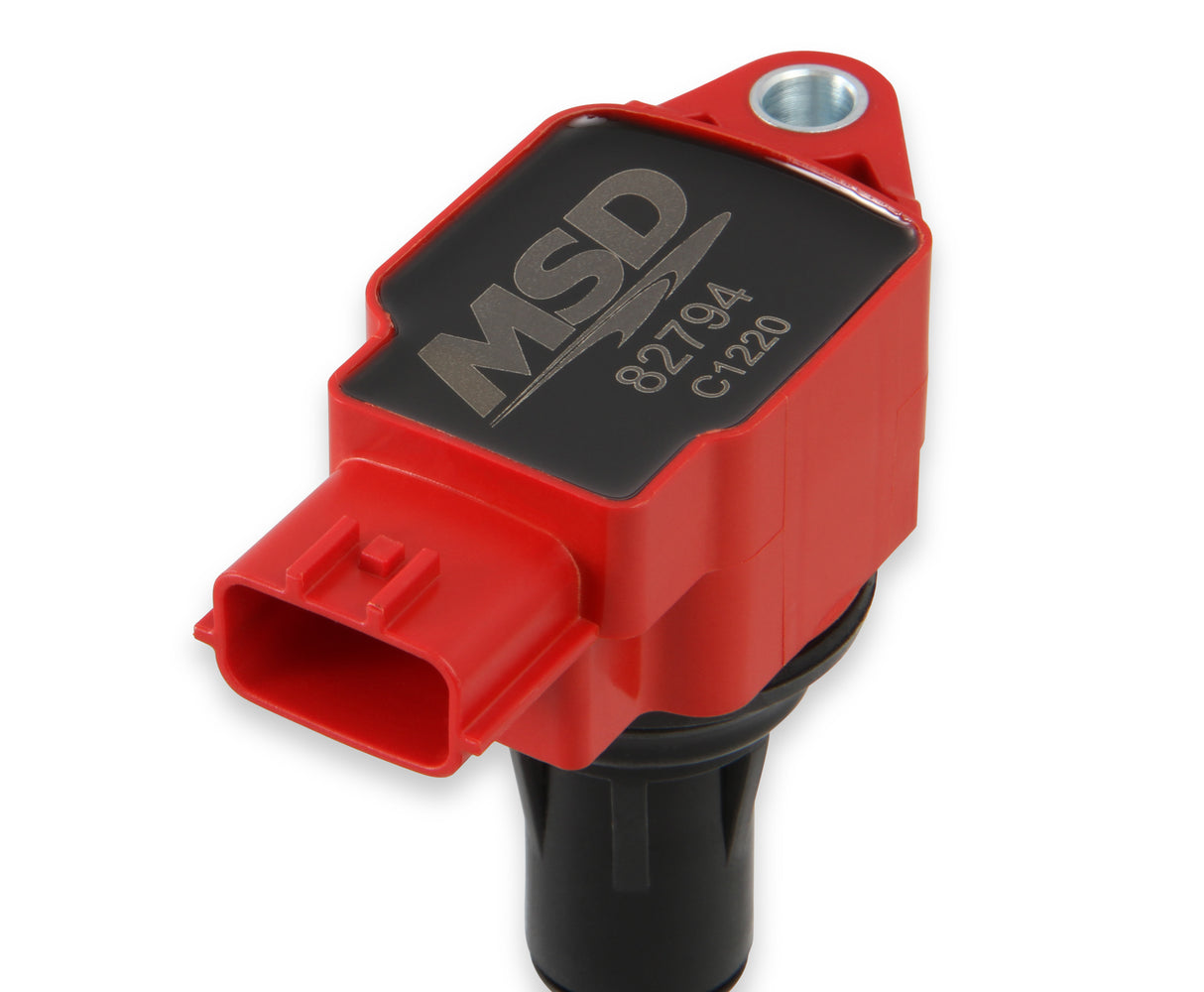 MSD Ignition Coil - Blaster Series - Fits Nissan/Infiniti 3.7L - Red - 82794