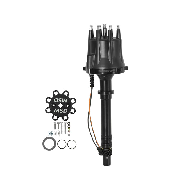 MSD Chevy Black V8 Pro-Billet Distributor - 85555