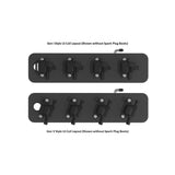 Holley 241-192 2-Piece Pontiac Style Valve Cover - Gen III/IV LS - Satin Black