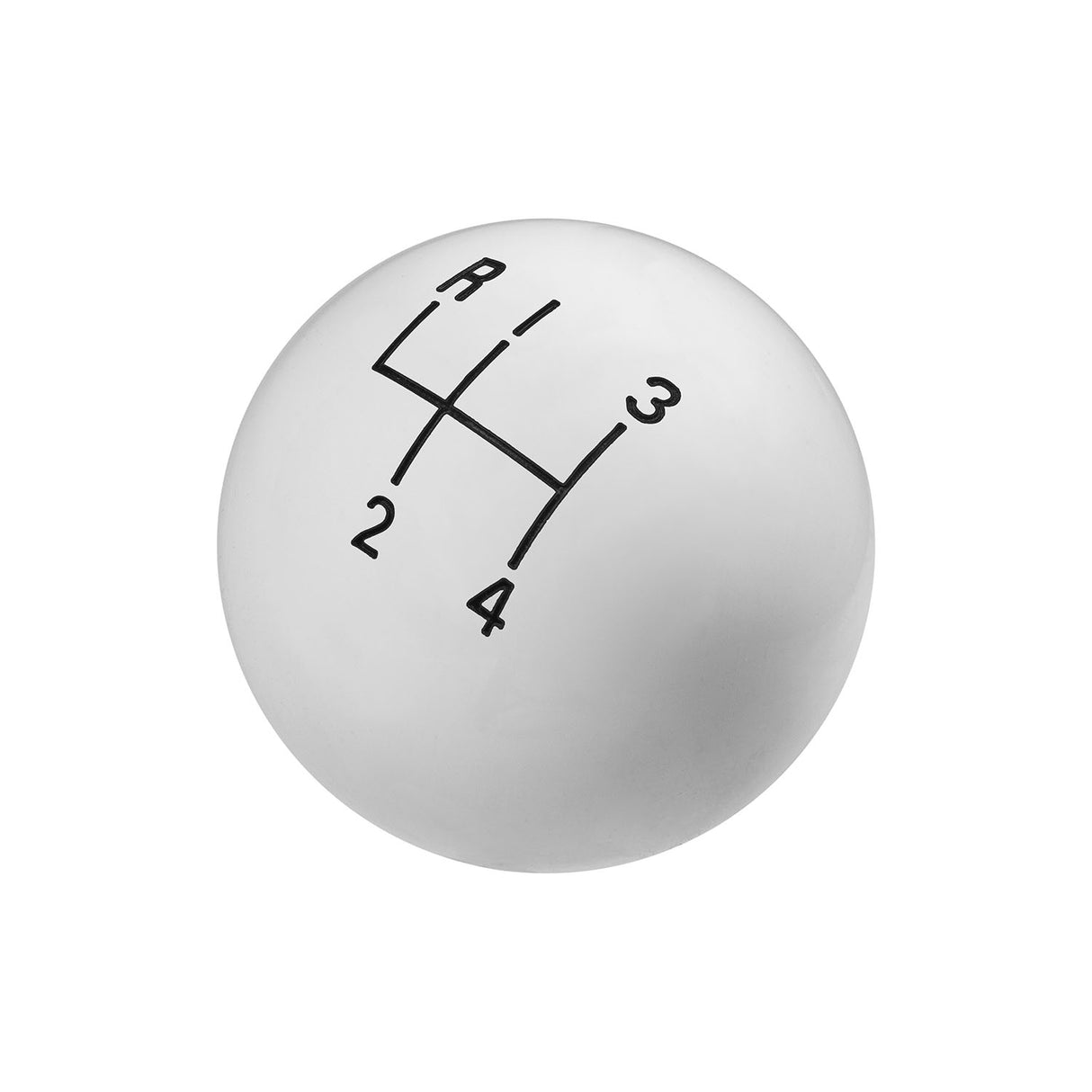 Hurst Shift Knob - 4-Speed Pattern - White - 1630002