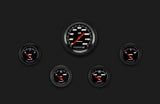 Classic Instruments Velocity Black Five Gauge Set 00 - VS00BBLF