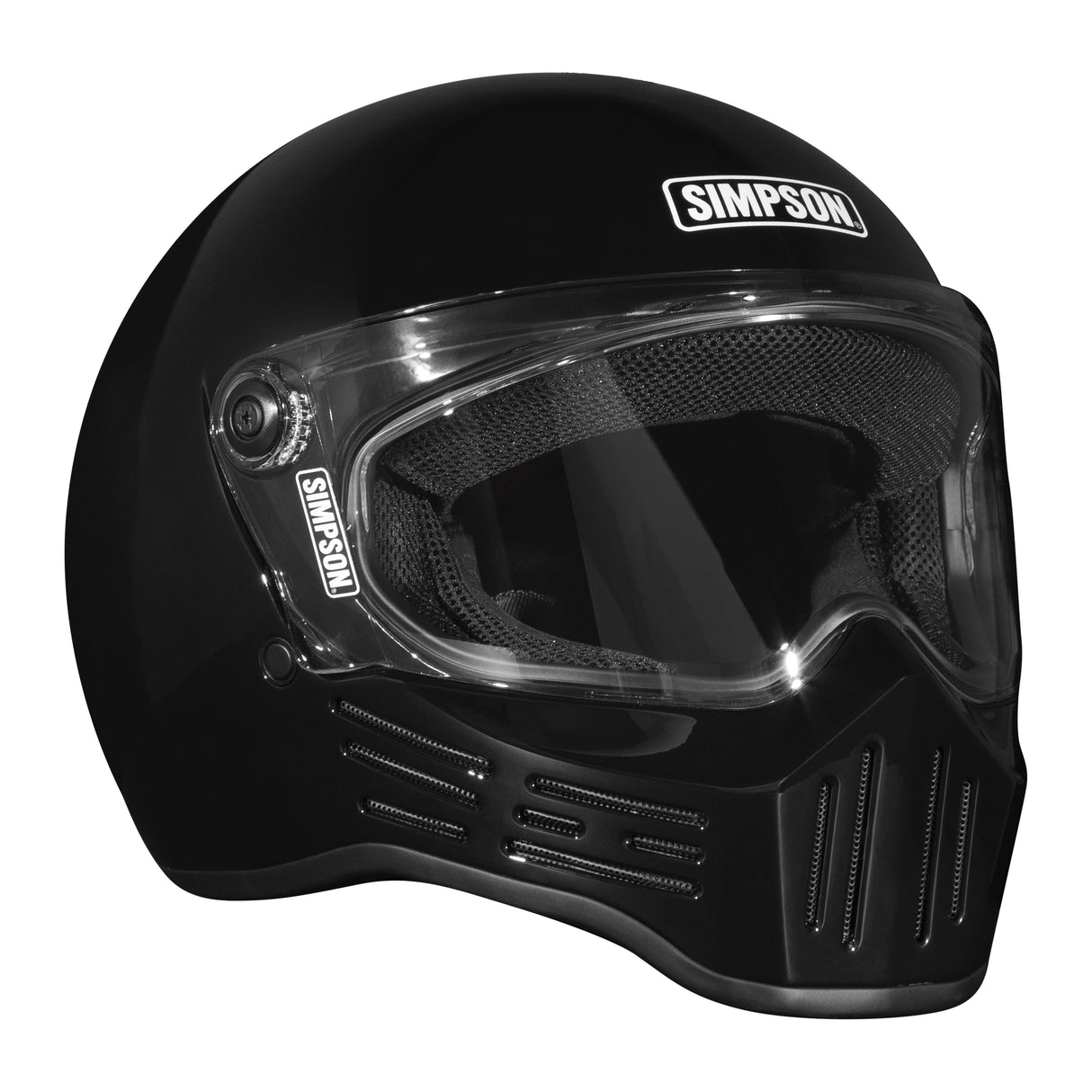 Simpson Motorcycle M30 Bandit Helmet - Gloss Black - Large - M302LG