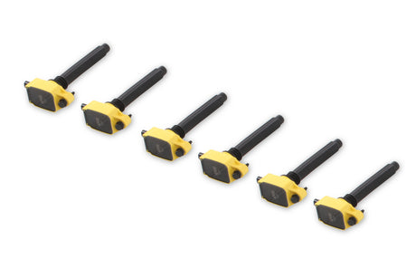 ACCEL Ignition Coil - SuperCoil - 2011-2016 Mopar -3.6L V6 - Yellow - 6-Pack - 140648-6