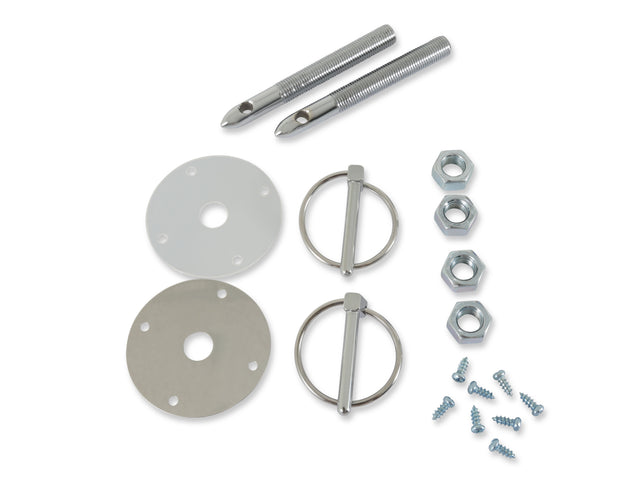 Mr Gasket Hood & Deck Pinning Kits - With Screw-On Scuff Plates - 1017