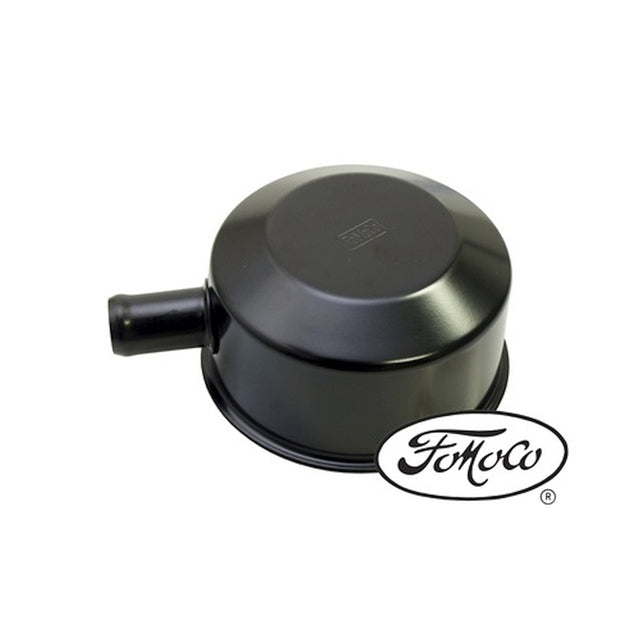 Scott Drake Oil Cap with Tube (FOMOCO Logo, Black) - C5ZZ-6766-B