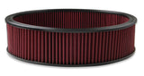 Holley 220-40 Air Filter - Replacement - 16" x 4" - Red Washable Gauze Filter