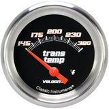 Classic Instruments Velocity Black 2-5/8" Transmission Temperature Gauge - VS227BAPF