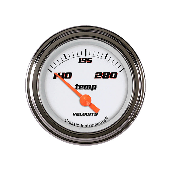 Classic Instruments VELOCITY WHITE 2IN WATER TEMP - VS26WSLC
