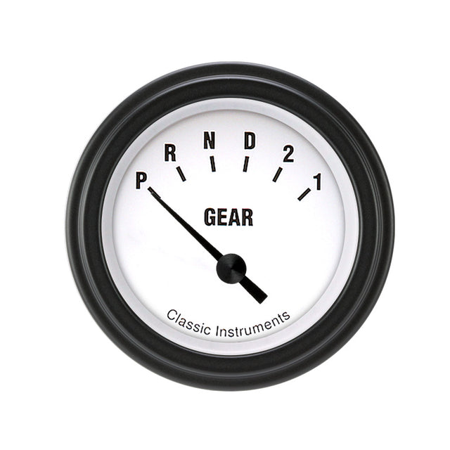 Classic Instruments White Hot 2-1/8" Gear Select FRD/GM - WH07BLF