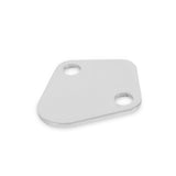 Mr Gasket Fuel Pump Block Off Plate - Chrome - 1516