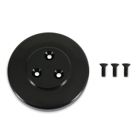 Holley SD7 Compressor Pulley Cover Black - 97-185
