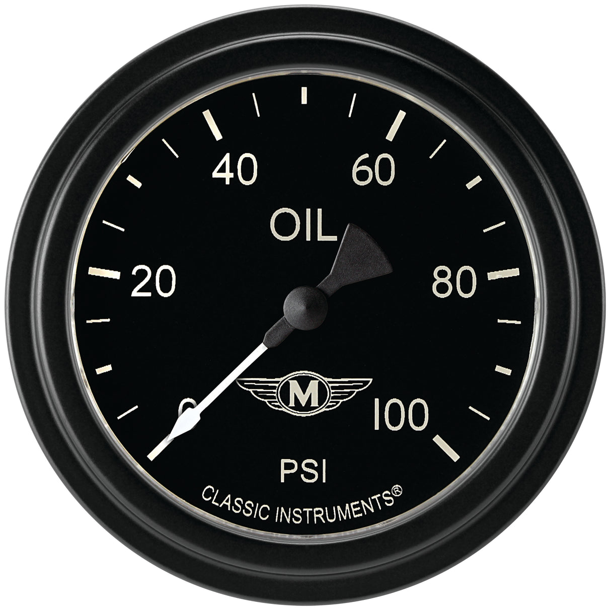 Classic Instruments Moal Bomber 2-5/8" Oil Pressure Gauge - MA381BLF