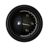 Classic Instruments AutoCross Gray 2-1/8" Fuel Level Gauge - AX09GBLF