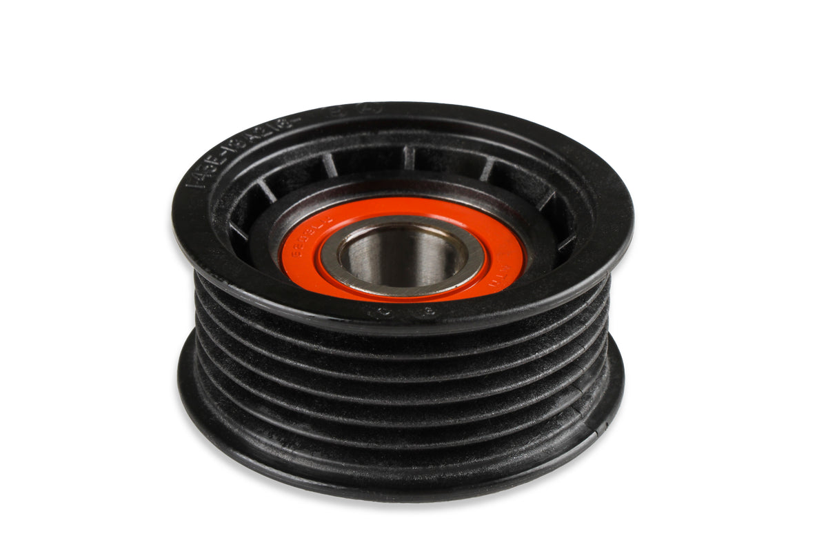 Holley 20-141BK LS High-Mount A/C Accessory Drive Kit - Includes SD508 A/C Compressor, Tensioner, & Pulleys- Black Finish
