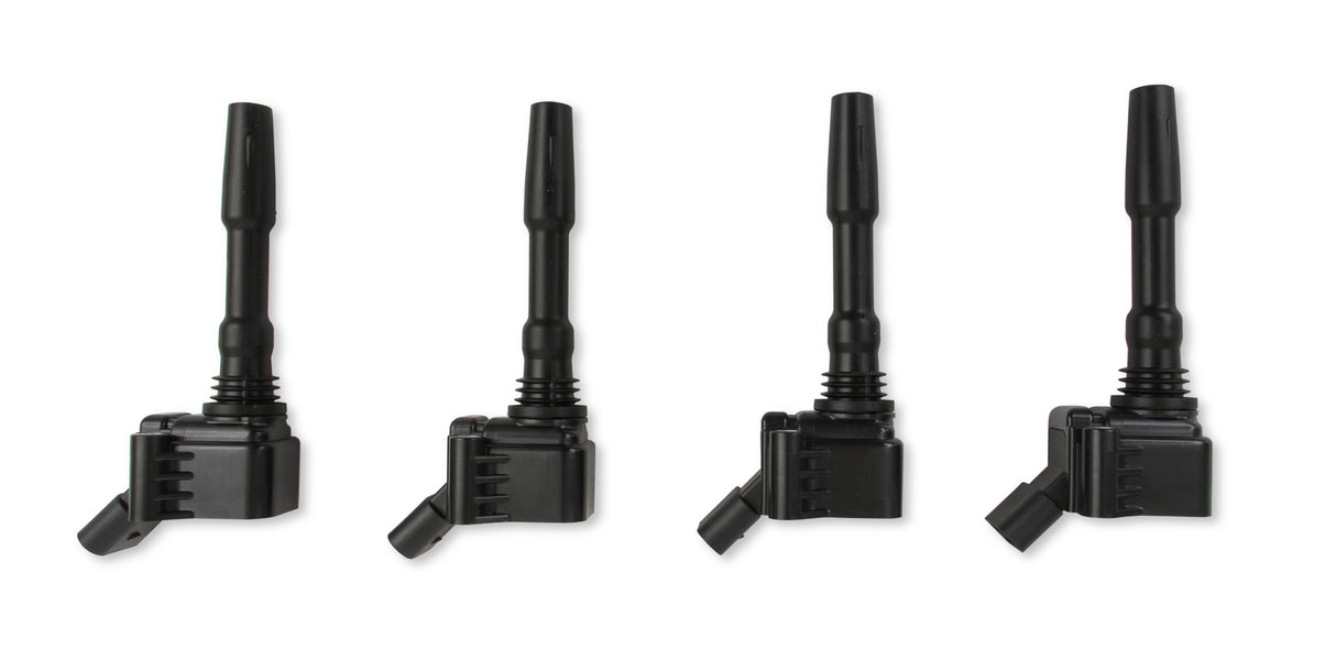 ACCEL Ignition Coils - 2014-2019 VW/Audi 1.8/2.0L Engines, 4-Pack, Black - 140088K-4