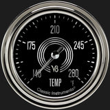 Classic Instruments V8 Speedster2 5/8" Full Sweep Water Temperature Gauge - V8SR326SLC-08