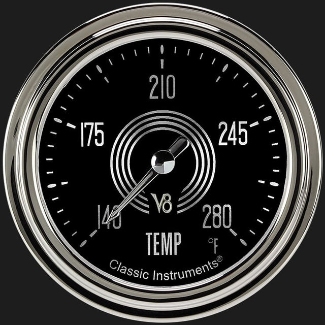 Classic Instruments V8 Speedster2 5/8" Full Sweep Water Temperature Gauge - V8SR326SLC-06